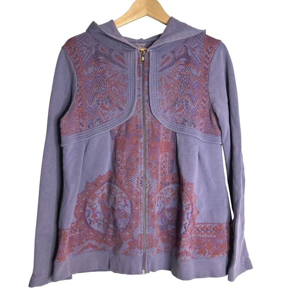 Free People Purple and Red Hoodie